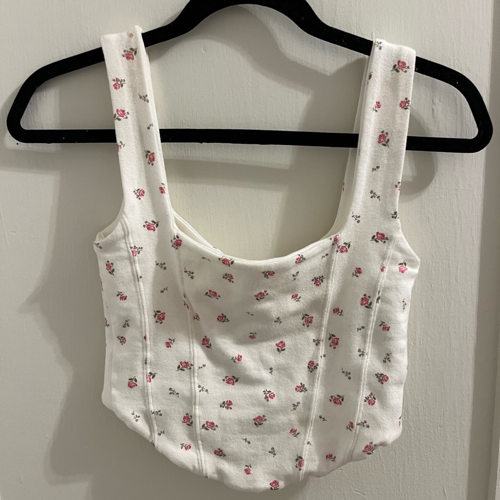 tie back corset tank